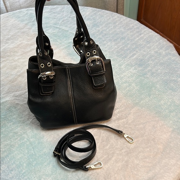 Black Leather Women’s Tignanello Bag - Picture 5 of 6